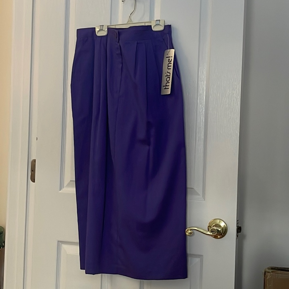 Purple long skirt